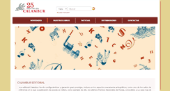 Desktop Screenshot of calambureditorial.com